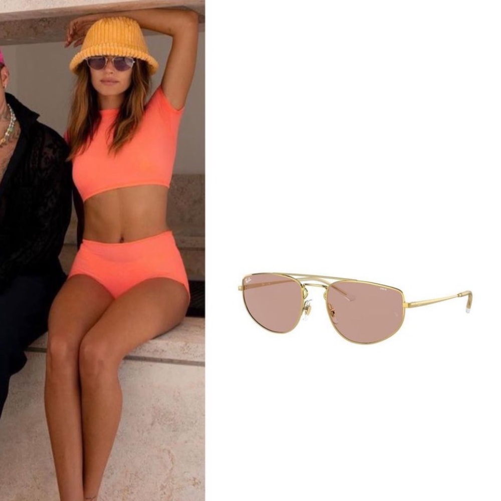 Ray Bans as seen on Hailey Bieber